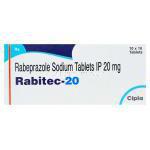 ラビテック　Rabitec-20、ジェネリックアシフェックス、ラベプラゾールナトリウム20mg